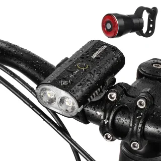Astrolux® BC2 Double 800LM LED Bright Bike Light 2600mAh Battery IP64 Waterproof 5 Light Modes Type-C Rechargeable Bicyc