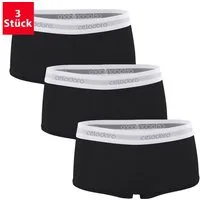 celodoro Panty Damen Panty mit Webgummi-Bund (3er Pack) Sport Slip mit Logo