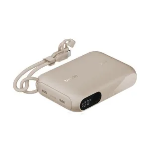 Belkin Powerbank mit Display 20W 10.000mAh USB-C sand BPB027hqSD