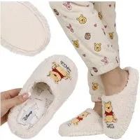 Sarcia.eu Winnie the Pooh rutschfeste Hausschuhe Damen, warm, weich, flauschig Plüsch Hausschuhe