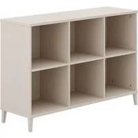 YUNY by PAIDI Sideboard SISTER LOU mit 6 offenen Fächern, Breite 123 cm, stabiles und langlebiges Regal in Beige, geprüfte Qualität