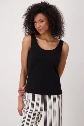 monari - Basic-Top schwarz - Gr. - 36