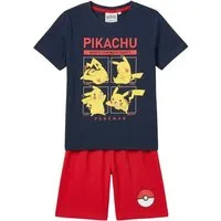 POKÉMON Pyjama Sommer Pyjama Kinder Baumwolle Shorty Schlafanzug Freizeit (Packung, 2 Stück)