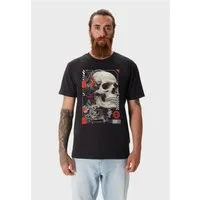 Oldskull T-Shirt Xtreme futuristic skull headphones graphic mit Vintage-Vibe in modernem Look