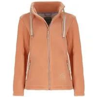 Coastguard Fleecejacke 51019 Damen Fleecejacke mit Stehkragen - Unifarbene Jacke mit Reißverschluss
