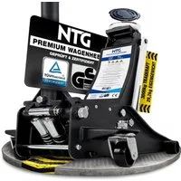 NTG Nutzfahrzeug Technik GmbH Wagenheber 3t Flach 75-505mm Rangierwagenheber TÜV Zertifiziert 29,6 KG, max. Hubhöhe: 50.5 cm, PRO Variante NUR 29,6 KG, 1-tlg., Hydraulisch mit Doppelzylinder, Lowline Wagenheber