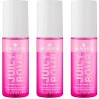 Essence Körperspray JUICY BOMB body mist, 3-tlg.