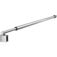 Boromal Duschwand-Stabilisationsstange Stabilisator für 8-10mm Duschwand 73-123cm 360° Drehbar, (Haltestange, Rund), für Walk In Duschwand Duschabtrennung Duschkabinen Seitenwand