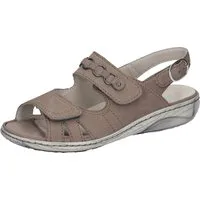 Waldläufer GARDA Riemchensandale, Sommerschuh, Sandalette, Keilabsatz, mit Druckknopf, G-Weite