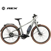 REX E-Bike Cityrad REX CommuterS, E-Cityrad 28 Zoll, 504Wh Akku, SHIMANO Motor, 7 Gang Shimano NEXUS, Mittelmotor, 504 Wh, (Packung), E-Bike, 48 & 56cm Rahmen, hydraulische Bremse, für Damen&Herren
