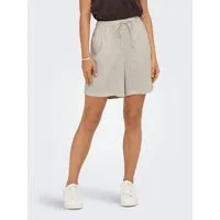ONLY Shorts ONLSIESTA MW PULL-UP LIN BL SHORTS NOOS loose fit, Jersey, Viskosemischung, elastischer Bund, unifarben