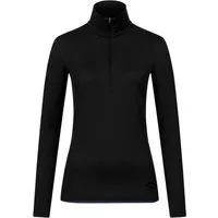 Alpenwert Funktionsshirt Damen Zip-Pullover aus 100% Merinowolle – atmungsaktiv (1 Pack) Antibakteriell, Anti-Schweiß-Geruch, Outdoor & Funktionsshirt