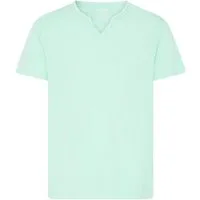 Blend T-Shirt BHAshton split neck tee mit Deko-Knopfdetail am Ausschnitt