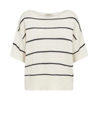 MOS MOSH - MMArlen Paper SS Knit ecru - Gr. - M