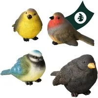 VERDOBA Gartenfigur Gartenfiguren wetterfeste Vögel, Adler, Eichhörnchen und Igel Deko