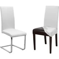Beautex Stuhlhusse Jersey Baumwolle elastisch für Stühle und Schwingstühle 2er Set