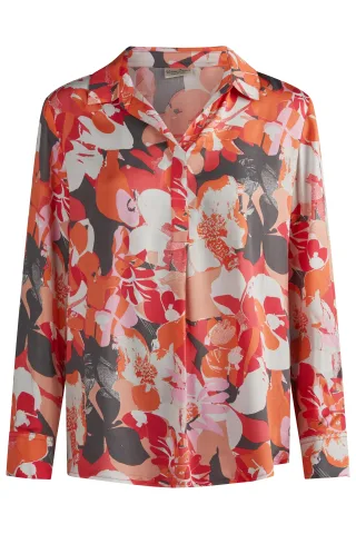 Barbara Lebek - Blusen coral/offwhite/graphite/stone - Gr. - 50