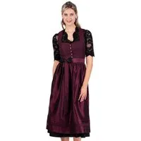 Spieth & Wensky Dirndl Dirndl lang 2tlg. - ELINA - dunkelrot