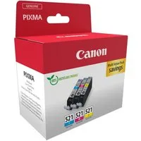 Canon CLI-521 C/M/Y Multipack Tintenpatrone (Packung, 3-tlg)