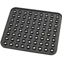 WENKO Abtropfmatte Spülbeckeneinlage KRISTALL, Schwarz, B 31 cm