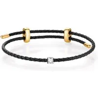 Sternvoll Armband Armband 750er Gold 0,1 ct Diamantarmband verstellbar Geschenkidee