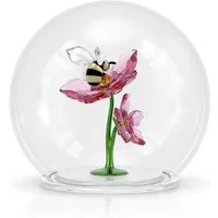 Swarovski Glasblume Kristallfigur Sammelfigur IDYLLIA GLASS BALL BEE AND FLOWERS (1 St), Swarovski® Kristall