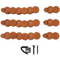HTI-Living Beetumrandung Beetumrandung Nessa Solar, LxH: 22x4.5 cm, Set, Beetumrandung mit 12 Modulen inkl. Solarbeleuchtung, Beetbegrenzung Beeteinfassung Rasenkante