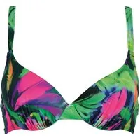 Naturana Bügel-Bikini-Top Bora Bora Beach, mit Muster, mit Bügel, verstellbare Träger, mit Schale