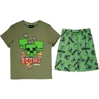Minecraft Pyjama Minecraft kurzer Konder Schlafanzug Shorty Junge + Mädchen