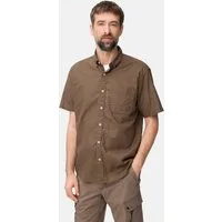 camel active Kurzarmhemd aus Leinenmix Kurzarm Button-Down