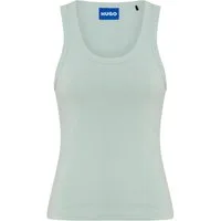 HUGO Tanktop Damatank aus Stretch-Baumwolle, Extra Slim Fit