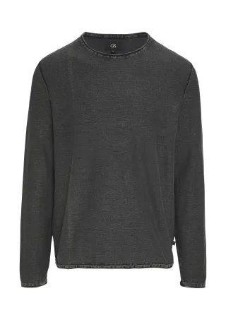 qs - Strickpullover schwarz - Gr. - XXL