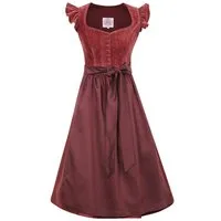 MarJo Dirndl Dirndl Hochwinkel 70cm Länge kastanienrot