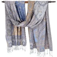 Guru-Shop Halstuch Indischer Schal, Stola mit Paisley Muster,..