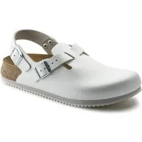 Birkenstock Clog Tokio Super Grip, Naturleder, weiß Clog