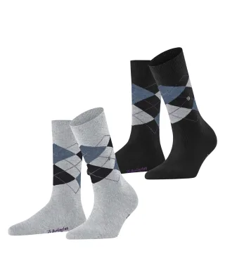 Burlington - Burlington Everyday Argyle Damen lt. heather - Gr. - 38.5