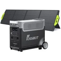 Fossibot Stromerzeuger F3600 PRO+ SP200 Solar Panel, 3840Wh LiFePO4-Akku, 3600W AC-Ausgang, Tragbares Kraftwerk