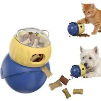 ibettertec Tier-Beschäftigungsspielzeug Intelligenzspielzeug für Hunde, spielzeug Interaktives mit Slow Feeder, Katzenspielzeug,Verstellbarer leckerli-spender,Futterball