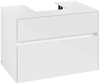 Villeroy & Boch Waschtischunterschrank Collaro C093B0 800x548x500mm mit Beleuchtung Glossy White C093B0DH