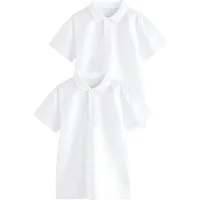 Next Poloshirt Kurzärmelige Slim Fit Poloshirts im 2er-Pack (2-tlg)