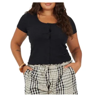 Brave Soul - T-Shirt für Damen, Plus (Schwarz)