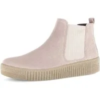 Gabor Chelseaboots, Plateau, Stiefelette, Schlupfschuh mit dezenten Kontrastnähten