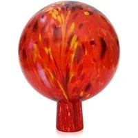 Lauschaer Glas Blumenständer Rosenkugel Gartenkugel mit Granulat handgefertigt, reine Handarbeit und mundgeblasen