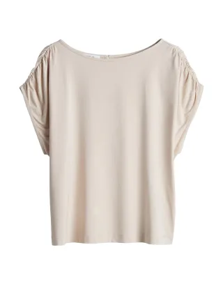 Opus - T-Shirt - Sanuela beige - Gr. - 38