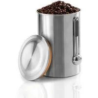 Xavax Kaffeedose Kaffeedose Edelstahl Luftdicht + Dosierlöffel, Edelstahl, (Set Behälter + Löffel, 1-tlg., 1x Dose 1x Maßlöffel), 1kg Vorratsdose Behälter Dose Kaffeebohnen Kaffeepulver Lebensmittel