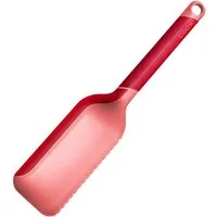 coox Tortenheber Tortenheber mit Schneidfunktion Silikon Rot, Schneidheber Kuchenschneider