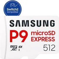 Samsung P9 microSD Express Speicherkarte (512 GB, 800 MB/s Lesegeschwindigkeit)