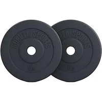 GORILLA SPORTS Hantelscheibe Hantelscheibe Olympia 50/51mm Kunststoff 1,25KG - 15KG, 30 kg