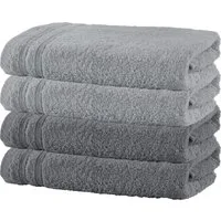 Erwin Müller Handtuch Set Duschtuch "Heidelberg" 4er-Pack, Frottier, Walk-Frottier Uni