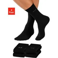 H.I.S Socken Herren Basic Comfort Socken (Packung, 4-Paar, Gr. 43-46 bis 47-48) mit druckfreiem Bündchen
